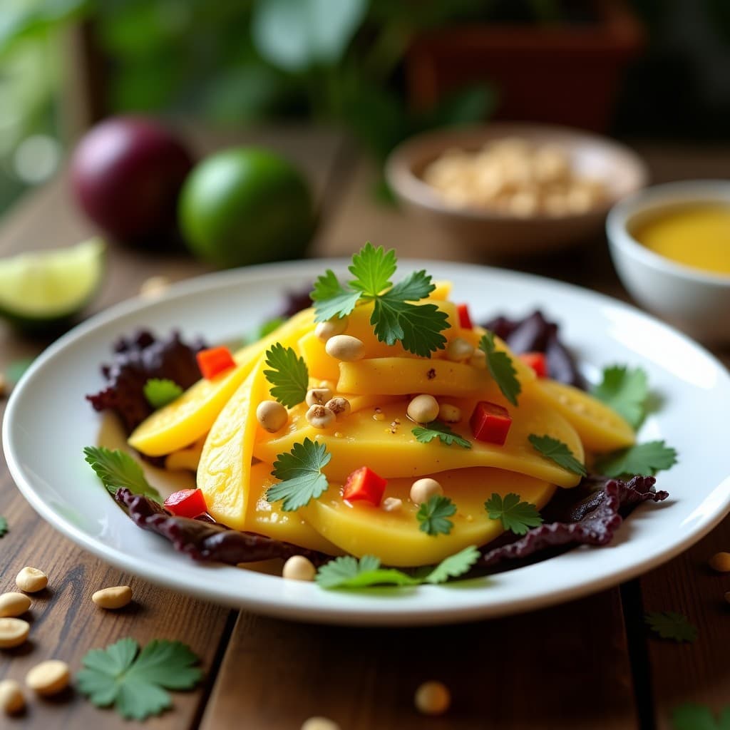 Ceviche de Palmito y Maracuyá con Cacahuetes Tostados: Receta Peruana Vegana y Crujiente