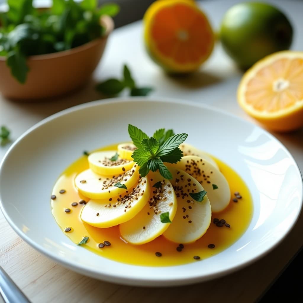 Ceviche de Palmito con Maracuyá y Aceite de Sacha Inchi: Receta Peruana Vegana