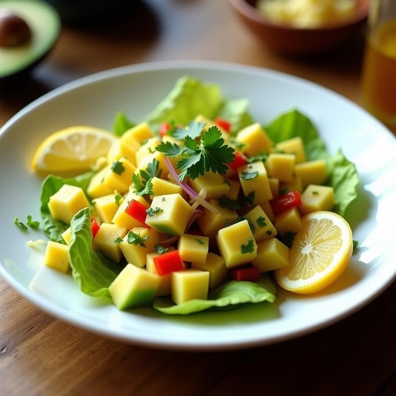 Ceiche de Palta y Corazón de Alcachofa: Receta Vegana con Leche de Tigre de Limón Amarillo