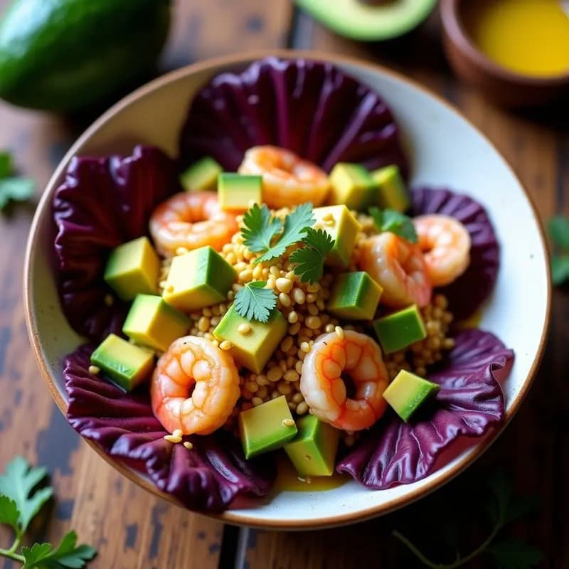 Ceiche de Palta y Langostinos: Receta Peruana con Leche de Tigre y Maíz Morado