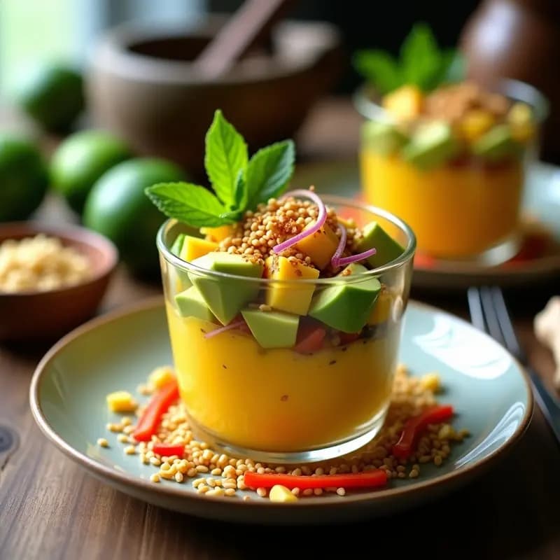 Ceviche de Palta y Mango con Tiger’s Milk: Receta Peruana Vegana y Refrescante
