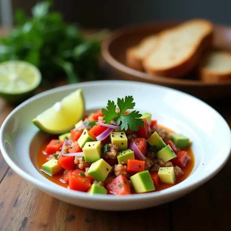 Ceiche de Palta y Tomate de Árbol: Receta Ecuatoriana Vegana con Toque Ácido