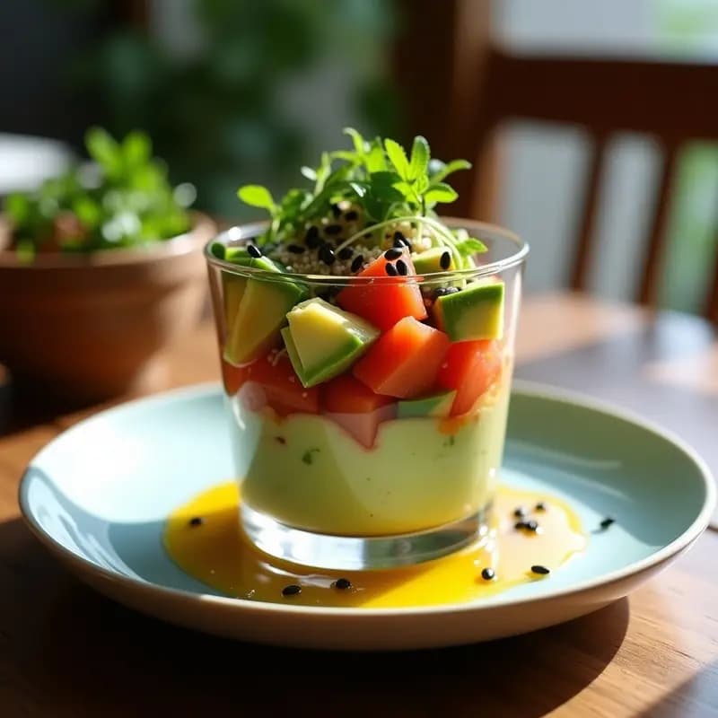 Ceviche de Palta y Tomate con Vinagreta de Yuzu: Receta Peruana Vegana y Refrescante