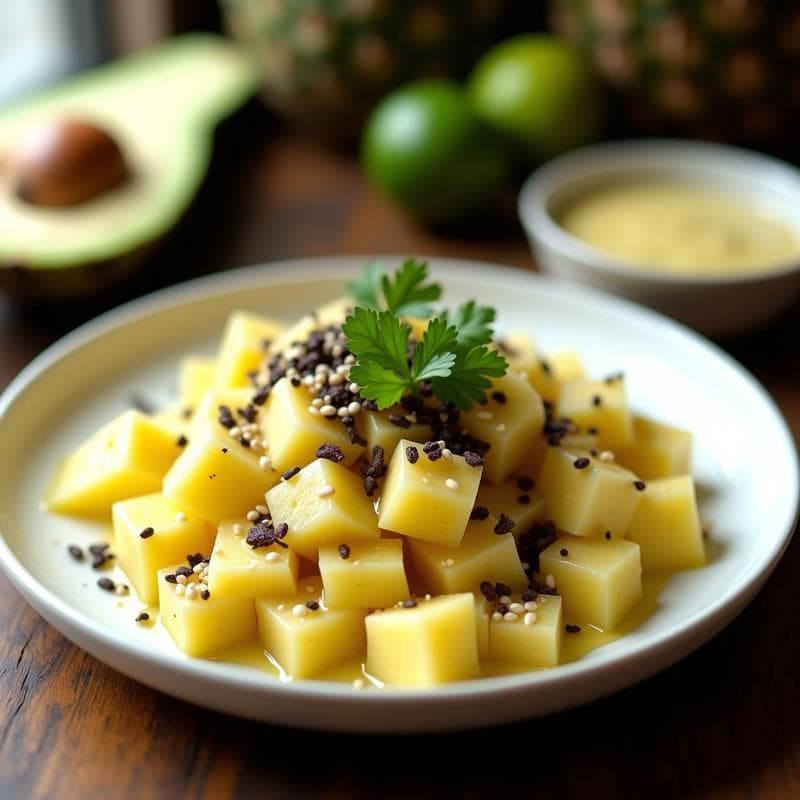 Ceviche de Piña y Jicama con Leche de Tigre de Cilienegro: Receta Peruana Vegana y Refreshing