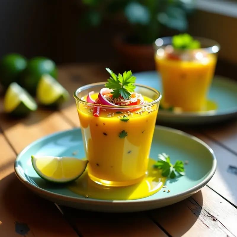 Ceviche de Plátano Macho y Mango con Leche de Limón: Receta Vegana y Crudivegana