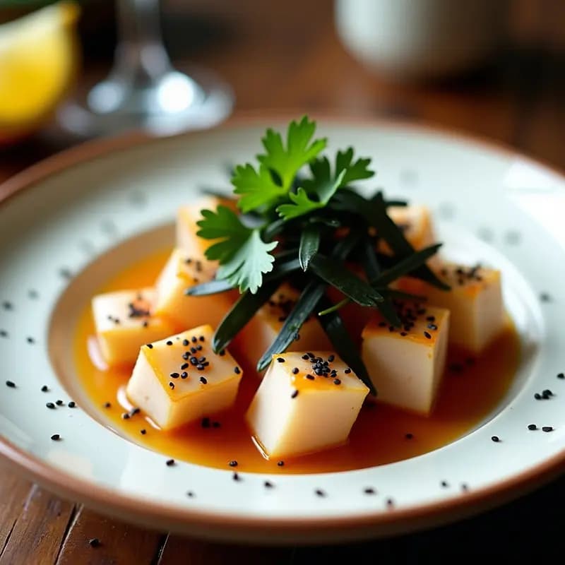 Ceviche de Pulpo y Alga Nori: Receta Japonesa-Peruana con Toque Umami