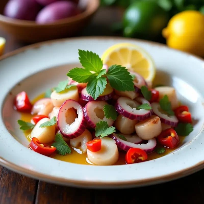 Ceviche de Pulpo al Estilo Peruano: Receta Fresca con Ají Limón en 15 Minutos