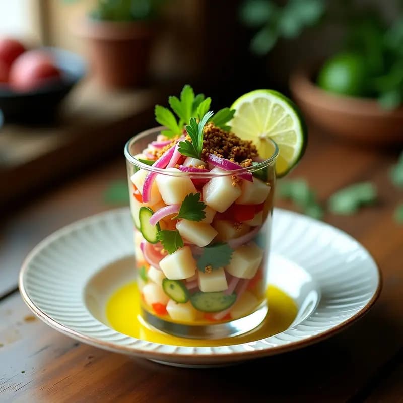 Ceviche de Pulpo a la Gallega con Aceite de Oliva Virgina: Receta Española Fresca y Keto