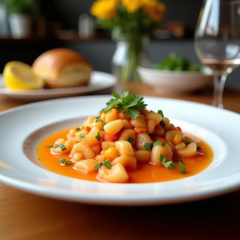 Ceviche de Pulpo a la Gallega con Pimentón y Patrón: Receta Española Fresca y Picante