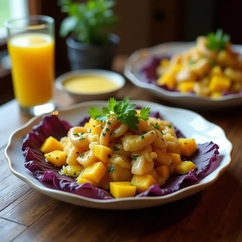 Ceviche de Pulpo y Malta con Leche de Tigre Amarilla: Receta Peruana Mariscos Frescos