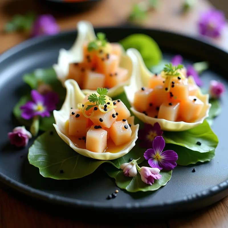 Ceviche de Pulpo con Yuzu y Jengibre: Receta Japonesa Fresca y Ácida