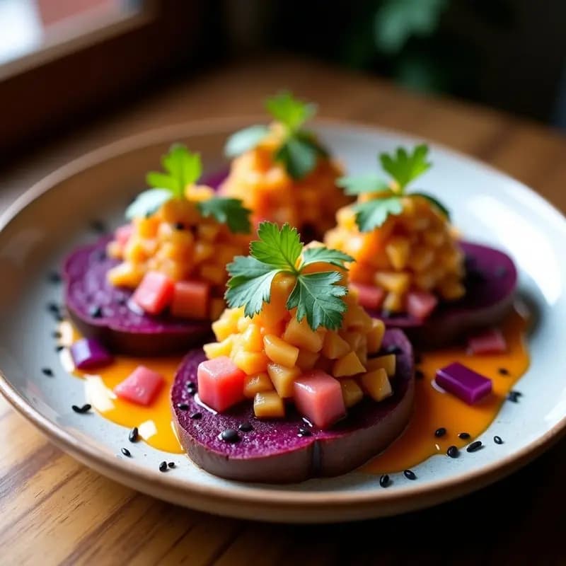 Ceviche de Remolacha y Chancho de Monte con Lulo: Receta Peruana Vegana y Original
