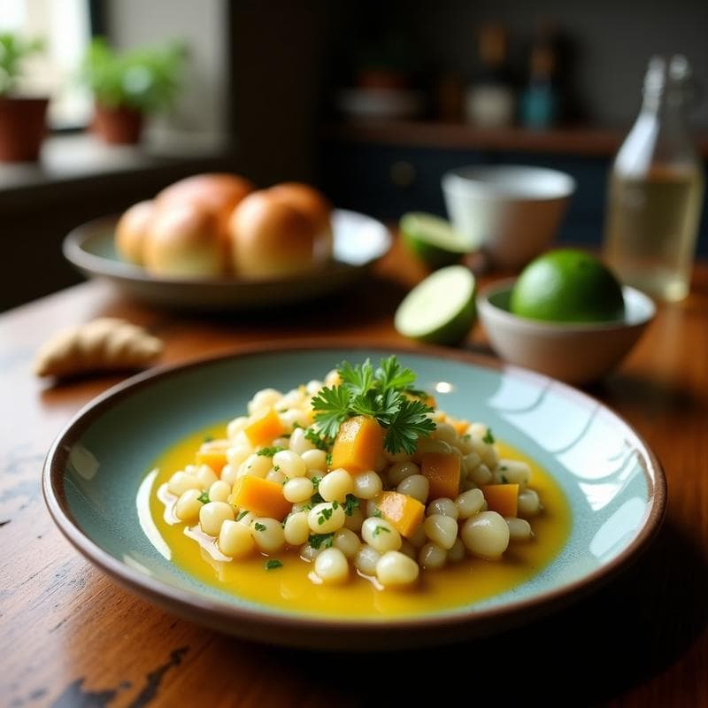 Ceviche de Remolacha y Manzana Verde con Leche de Tigre de Lima: Receta Vegana y Crujiente