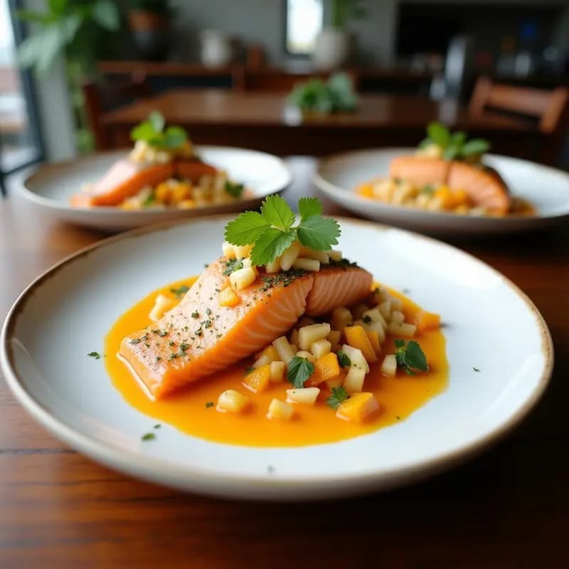 Ceviche de Salmón con Maracuyá y Coco: Receta Peruana Sin Lactosa y Alta en Omega-3