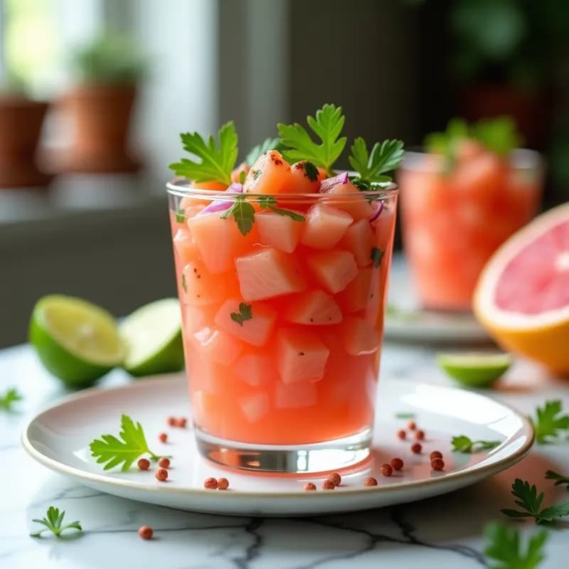 Ceviche de Salmón y Pomelo Rosa: Receta Peruana Sin Cocción y Alta en Omega-3
