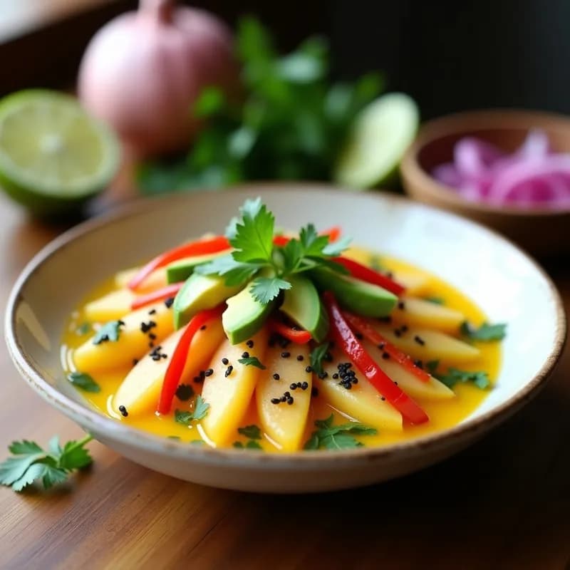 Ceviche Vegano de Corazón de Palma: Receta con Encurtidos y Leche de Tigre en 15 Minutos