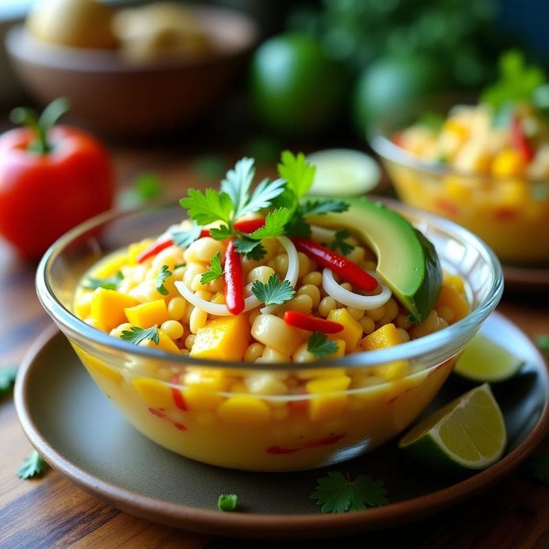 Ceviche Vegano de Jackfruit y Mango: Receta Fresca y Alta en Proteína en 15 Minutos