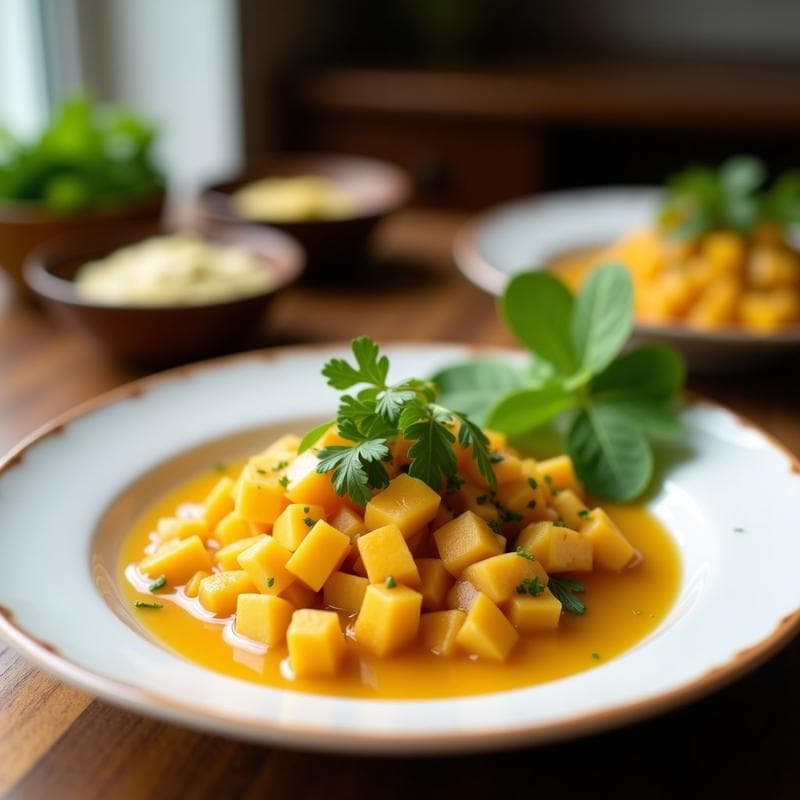 Ceviche Vegano de Mango y Leche de Coco: Receta Fresca y Sin Cocinar en 15 Minutos