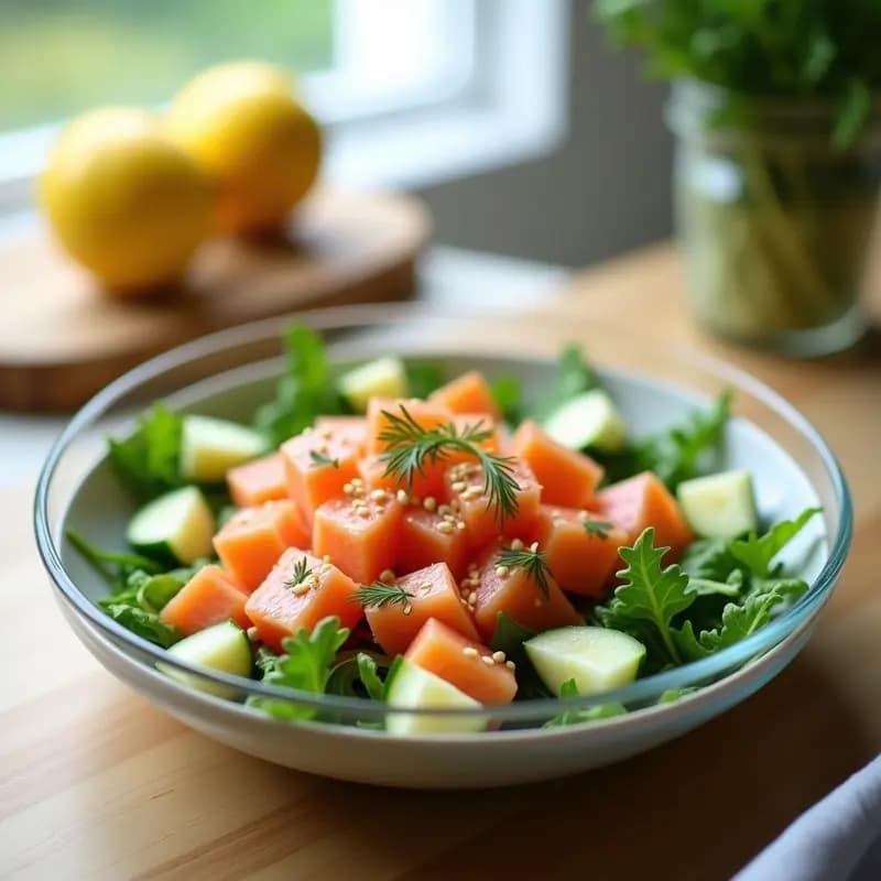 CEVIRI de Salmón con Limón y Eneldo: Entrante Escandinavo Fresco y Alto en Omega-3