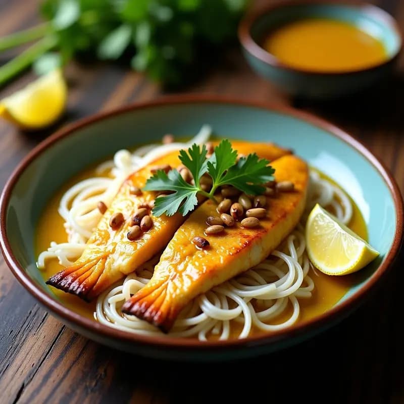 Cha Ca Thang Long: Pescado Vietnamita Marinado en Cúrcuma y Cocado al Horno