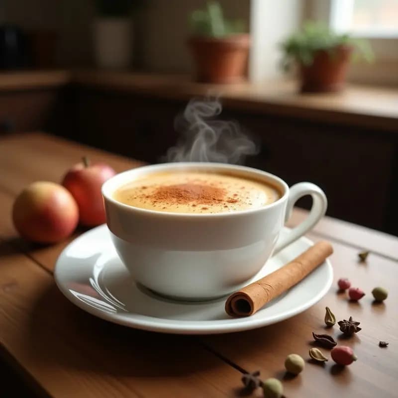 Chai Latte con Especias: Bebida India Caliente y Sin Cafeína para el Invierno