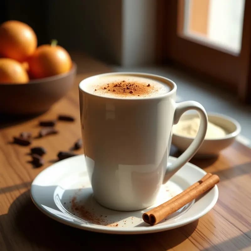 Chai Latte Proteico con Leche de Almendras y Canela: Bebida India Keto para Desayunar