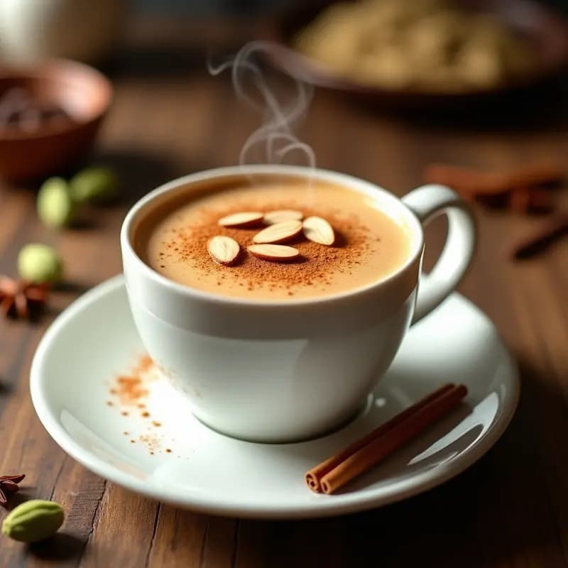 Chai Latte con Proteína de Guisante: Bebida India Vegana y Alta en Proteínas