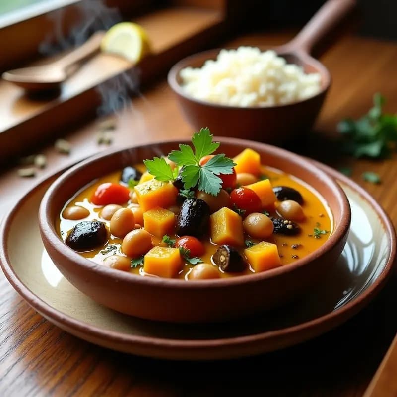 Chakalaka Sudafricana con Frijoles y Verduras: Guiso Vegetariano y Especiado