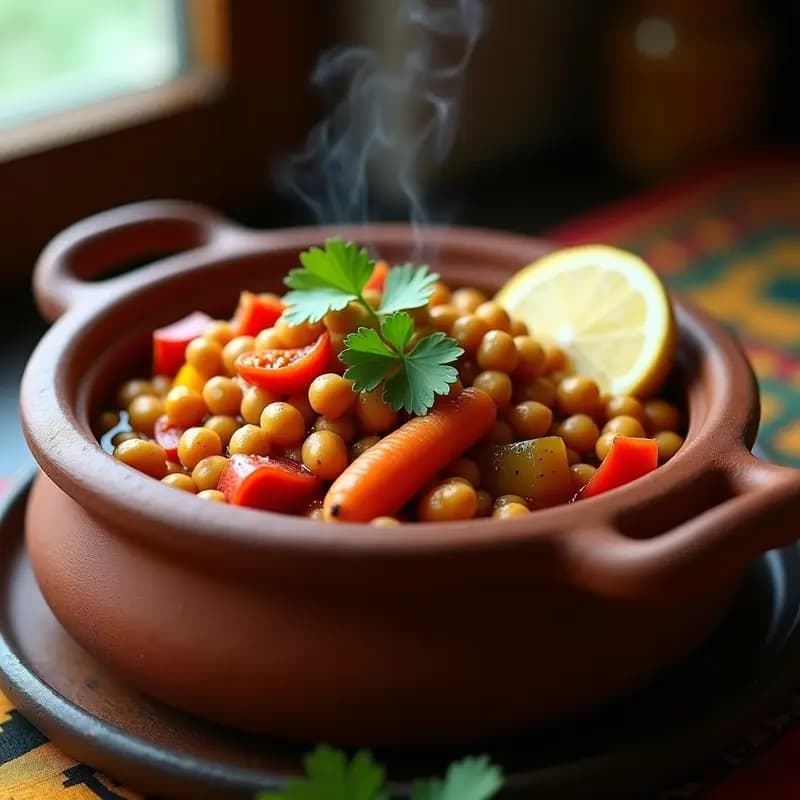 Chakalaka Sucheta de Garbanzos y Vegetales: Estofado Sudafricano Vegano y Económico