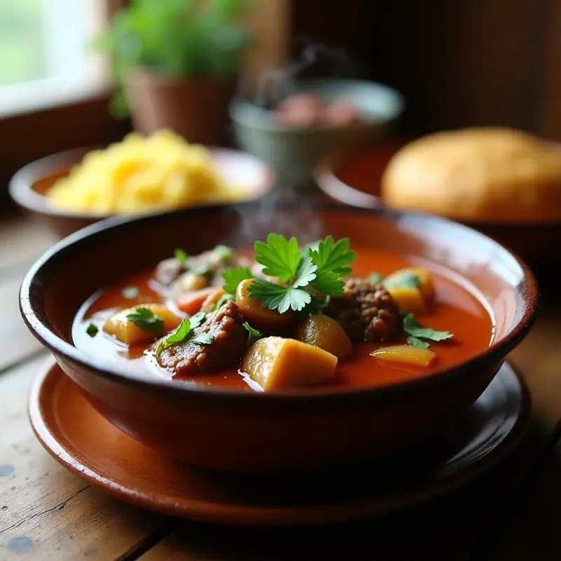 Chakapuli Georgiano con Ciruelas y Cilantro: Estofado de Cordero o Tofu en Olla Lenta