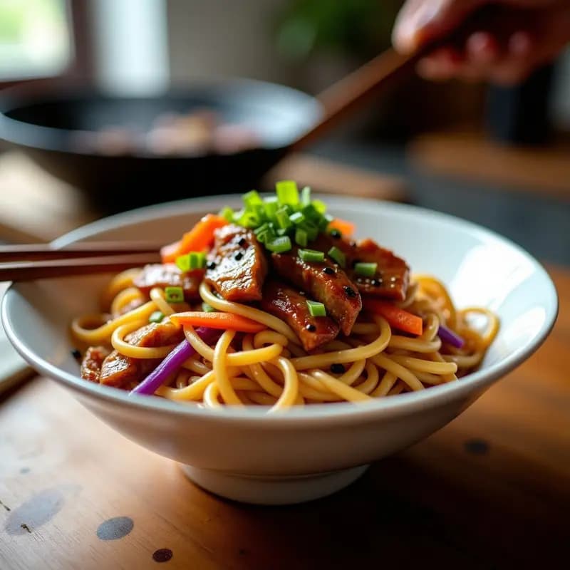Ch chaos de Cerdo Chino con Salsa Hoisin: Receta en Wok sin Aceite