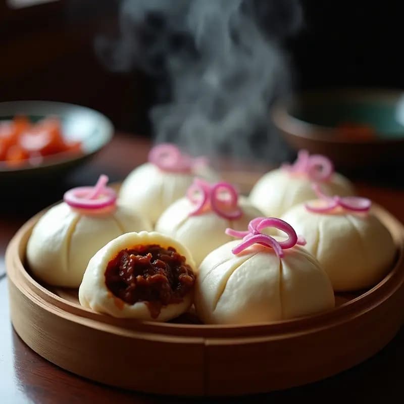 Char Siu Bao: Panecillos Chinos al Vapor con Cerdo Asado en Olla Lenta