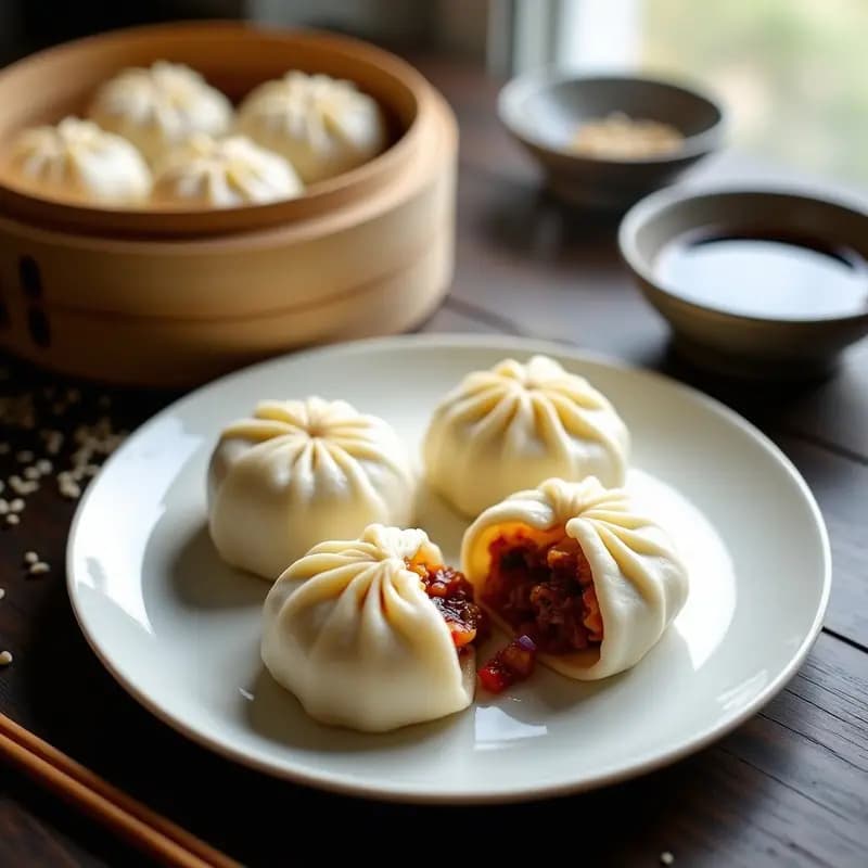 Char Siu Baos Veganos con Jackfruit: Receta China al Vapor en 25 Minutos