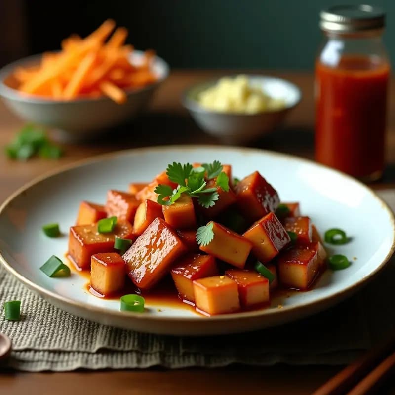 Char Siu de Tofu: Receta China Vegana y Alta en Proteína con Salsa Hoisin