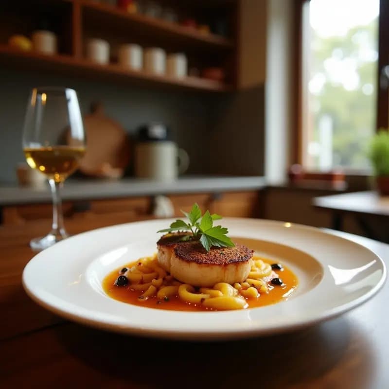 Ch parlamentario Francés de Manzana y Calvados: Postre Elegante Sin Horno