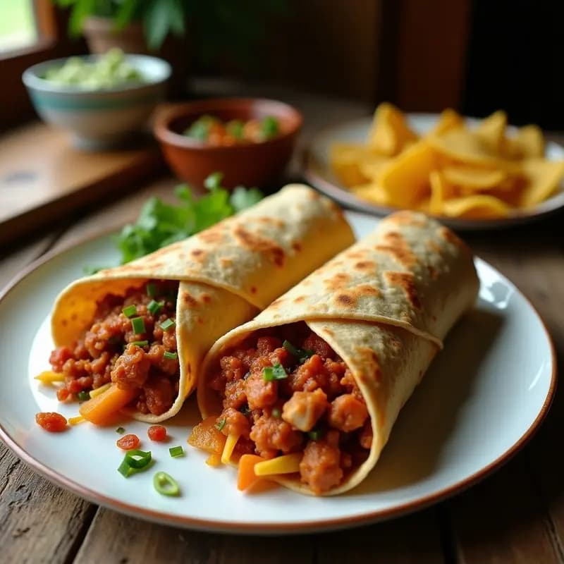 Chawarma de Pollo con Especias Zahatar: Wrap Árabe Alta en Proteína y Sin Pan