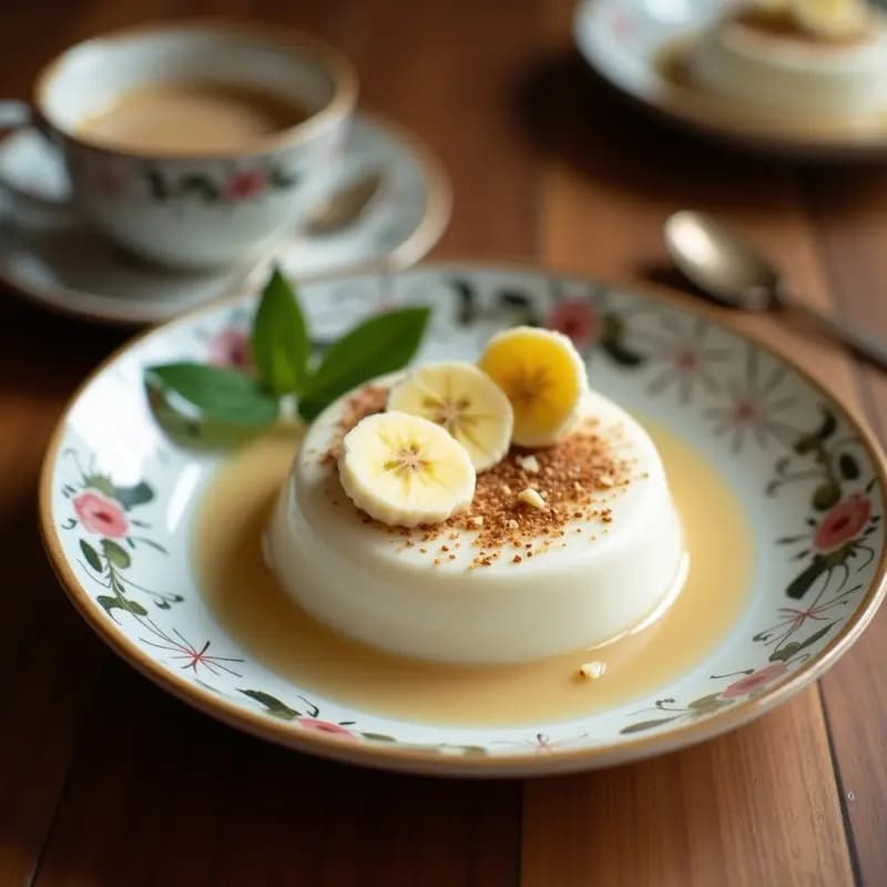 Chè Chuối Vietnamita: Postre de Plátano y Coco con Gelatina de Tapioca