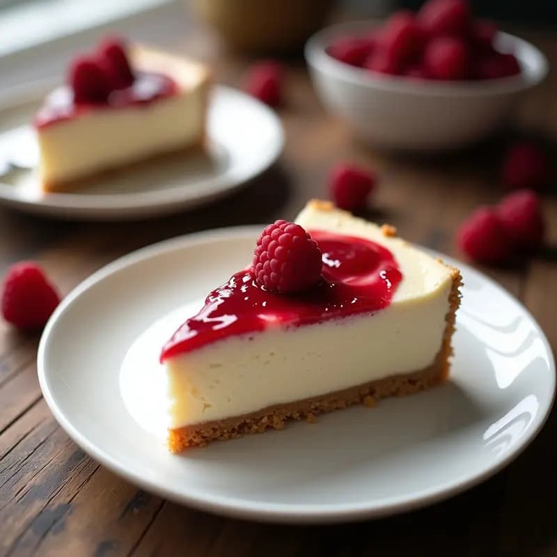 Cheesecake de Anacardos y Frambuesas con Base de Galleta de Arroz: Postre Sin Horno y Sin Lácteos