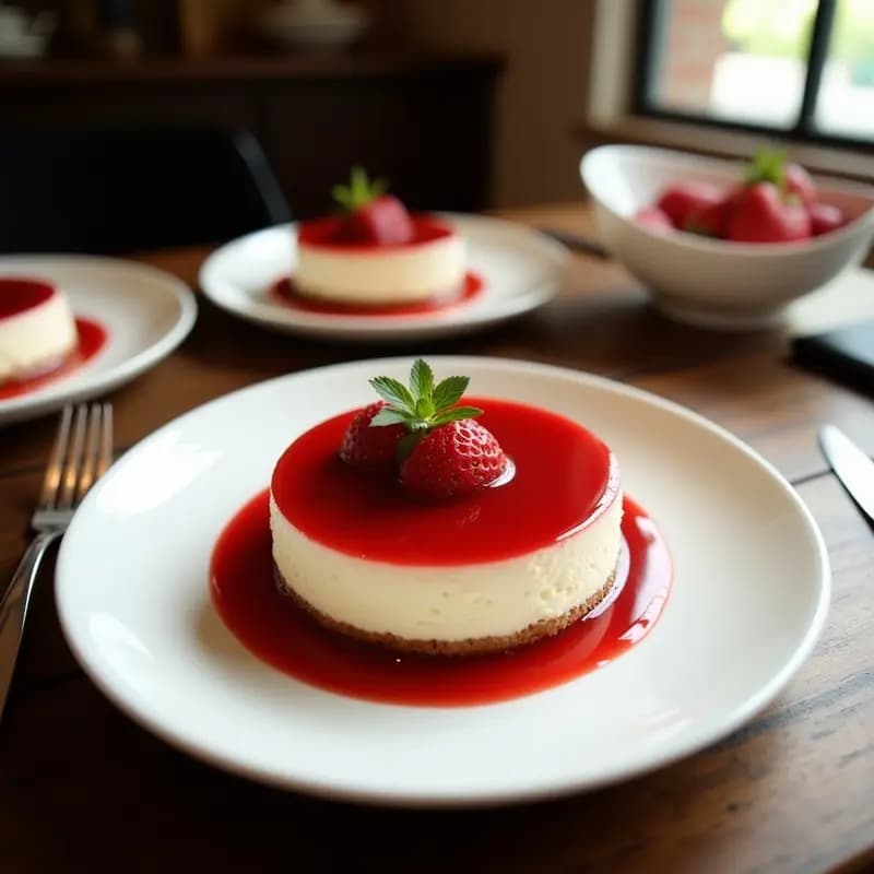 Cheesecake de Frambuesa y Chimichurri: Postre Argentino Salado-Dulce Sin Horno