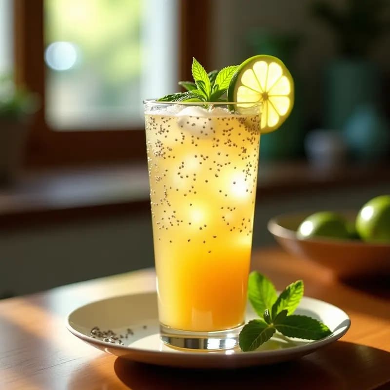 Chia Fresca con Lima y Miel: Bebida Mexicana Refrescante y Energética