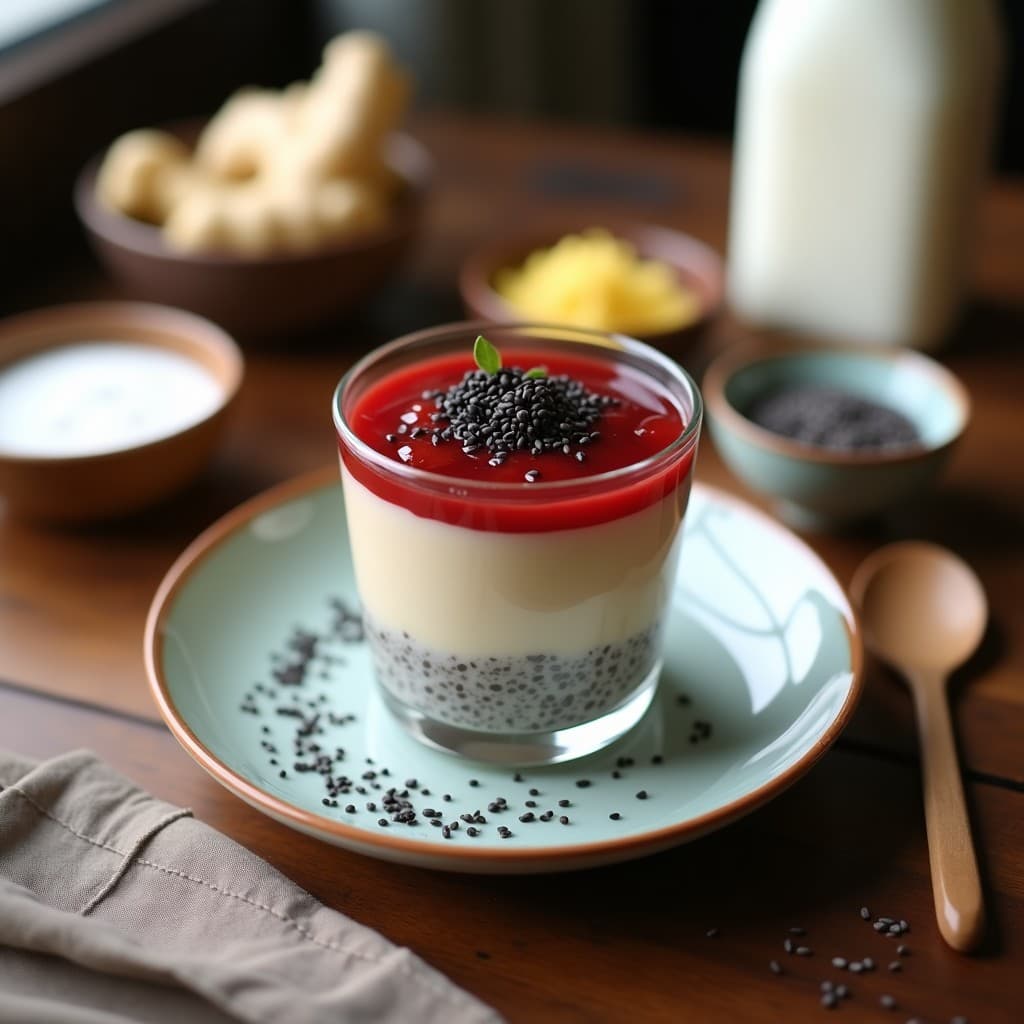 Desayuno de Chía Pudding con Compota de Ciruela Umeboshi: Receta Japonesa Probiótica