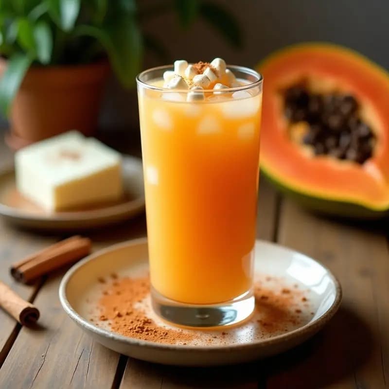 Chicha de Papaya con Queso: bebida tradicional Venezolana con Queso y Papaya: Receta Refrescante en 5 Minutos