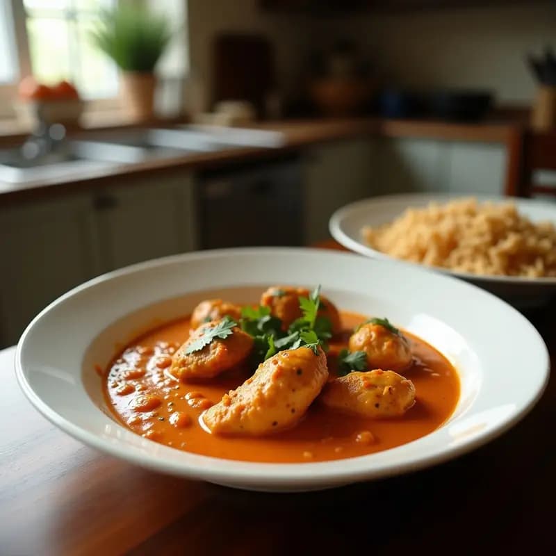 Chicken Tikka Masala con Leche de Coco: Receta India Keto y Baja en Carbohidratos