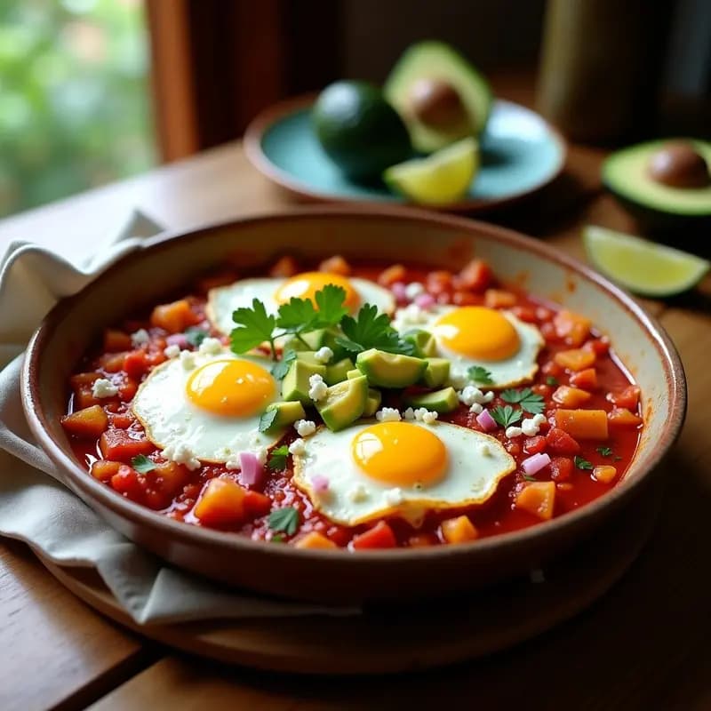 Chilaquiles Rojos con Huevo y Aguacate: Receta Mexicana al Horno y Sin Freír