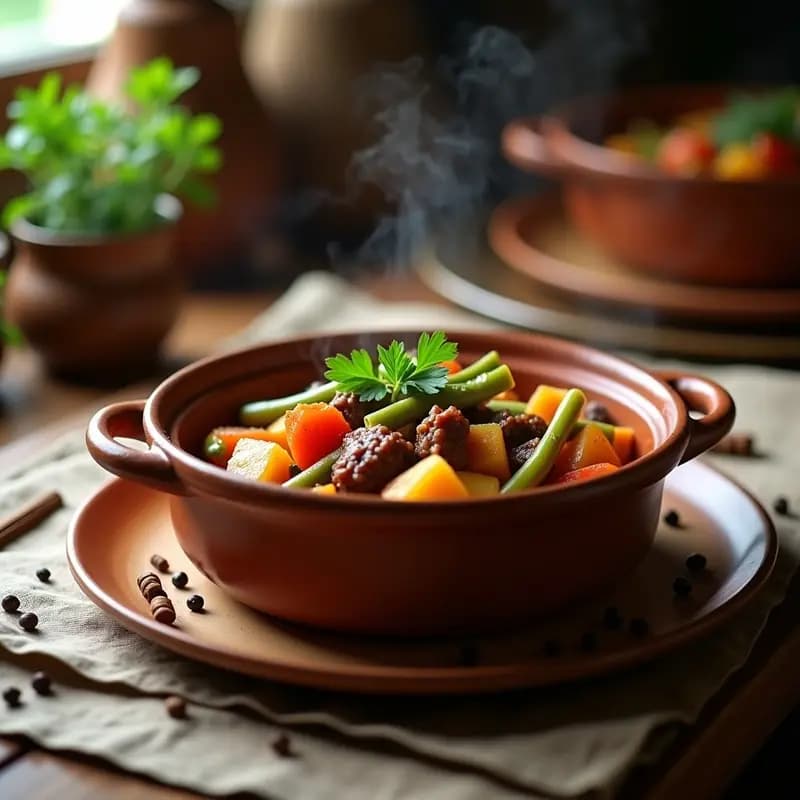 Ch.tile con Carne de Res y Especias: Guiso Chileno Reconfortante y Bajo en Grasas