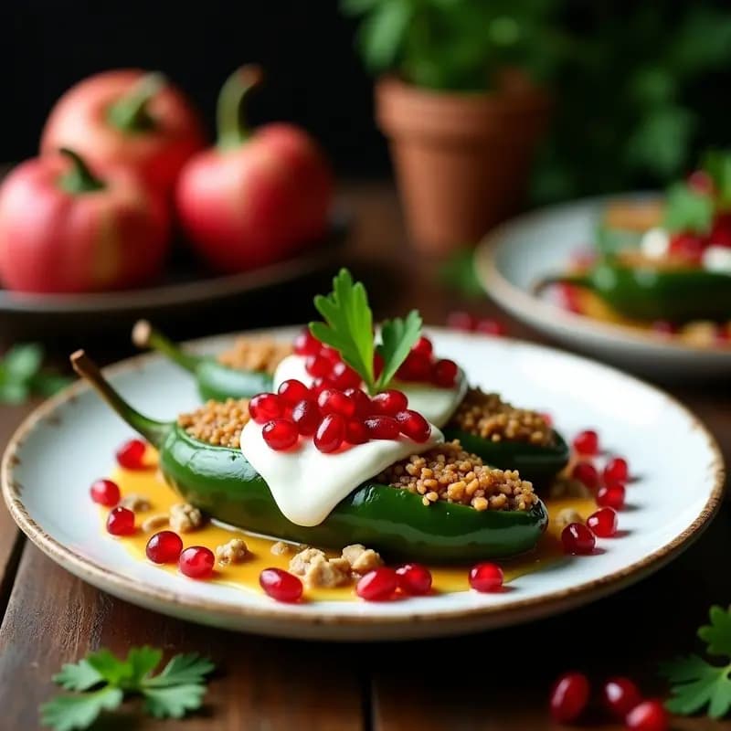 Chiles en Nogada: Receta Mexicana Tradicional para Celebrar la Independencia con Granada y Nueces