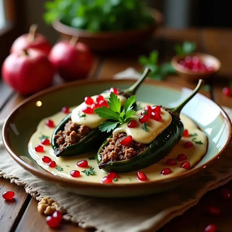 Chiles en Nogada con Carne de Res: Receta Mexicana de Temporada Alta en Proteína
