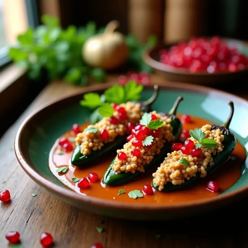 Chiles en Nogada con Carne de Soy: Receta Mexicana Vegana para Fiesta Patrias