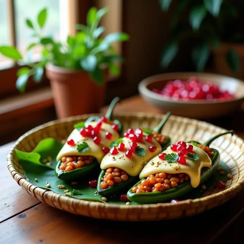 Chiles en Nogada Veganos con Carne de Nuevoleche y Granada: Receta Mexicana Tradicional Reinventada