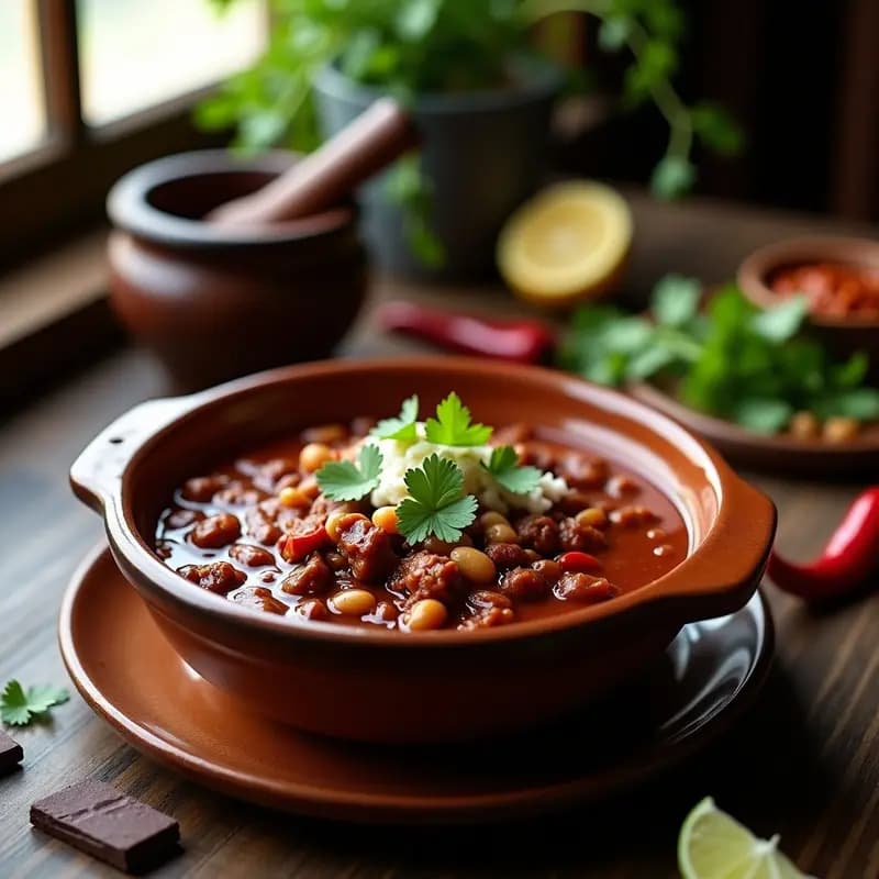 Chili con Carne de Res y Chocolate: Receta Tex-Mex Gourmet en Olla Lenta